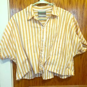 Boxy, cropped, button up